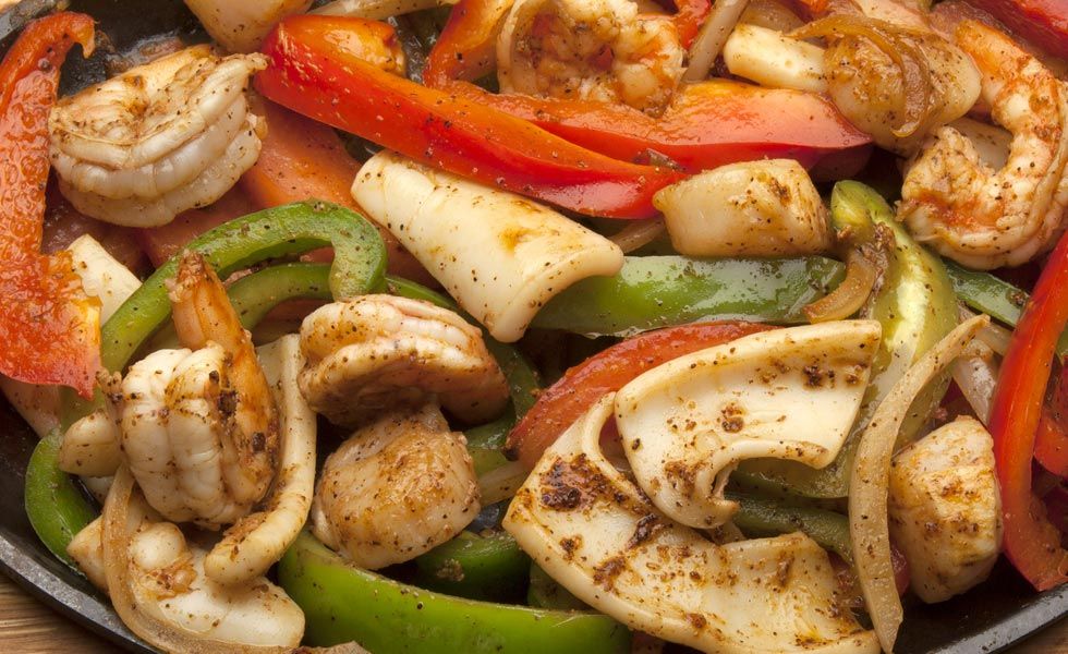 seafood fajitas